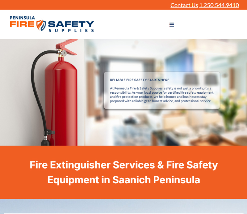Welcome to Peninsula Fire & Safety Supplies, your local source for fire safety equipment and fire protection products on the Saanich Peninsula.
